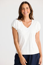 Load image into Gallery viewer, Brave and True Charli Tee - White
