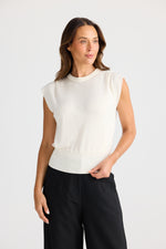 Load image into Gallery viewer, Brave and True Jordi Knit Top - Off White
