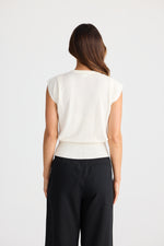 Load image into Gallery viewer, Brave and True Jordi Knit Top - Off White
