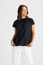 Load image into Gallery viewer, Brave and True Elsie Top - Black
