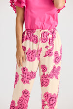 Load image into Gallery viewer, Brave and True Boulevard Pant - Fuchsia Bloom
