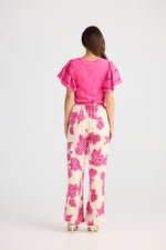 Load image into Gallery viewer, Brave and True Boulevard Pant - Fuchsia Bloom
