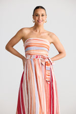Load image into Gallery viewer, Brave and True Avalon Dress - Painterly Stripe

