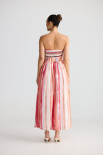Load image into Gallery viewer, Brave and True Avalon Dress - Painterly Stripe
