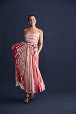 Load image into Gallery viewer, Brave and True Avalon Dress - Painterly Stripe
