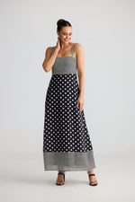 Load image into Gallery viewer, Brave and True Grace Dress - Spot Stripe
