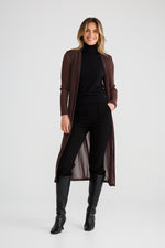 Load image into Gallery viewer, Brave and True Soiree Long Cardi - Chocolate Glitter - Mitchell McCabe Menswear
