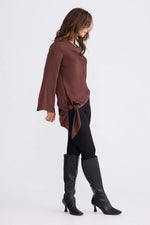 Load image into Gallery viewer, Brave and True Kirsten Top - Chocolate
