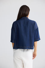 Load image into Gallery viewer, Brave and True Barrymore Shirt - Indigo
