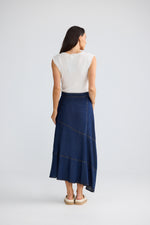 Load image into Gallery viewer, Brave and True Barrymore Skirt - Indigo
