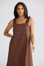 Load image into Gallery viewer, Brave and True Megan Dress - Chocolate
