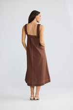 Load image into Gallery viewer, Brave and True Megan Dress - Chocolate
