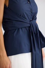 Load image into Gallery viewer, Brave and True Ovina Top - Navy
