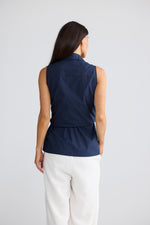 Load image into Gallery viewer, Brave and True Ovina Top - Navy
