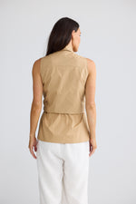 Load image into Gallery viewer, Brave and True Ovina Top - Taupe
