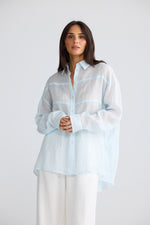Load image into Gallery viewer, Brave and True Louis Shirt - Powder Blue
