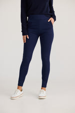 Load image into Gallery viewer, Brave and True Pilot Pant - Navy
