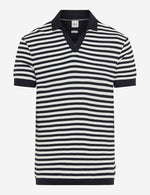Load image into Gallery viewer, Brax Paz S Stripe Polo - Blue
