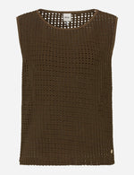 Load image into Gallery viewer, Brax Ina Crochet Tank - Chocolate
