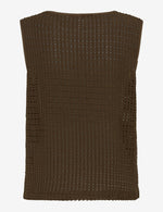 Load image into Gallery viewer, Brax Ina Crochet Tank - Chocolate
