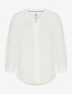 Load image into Gallery viewer, Brax Velia Cut Out Shirt - White
