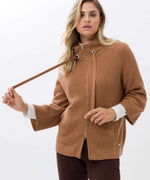 Load image into Gallery viewer, Brax Alex Zip Through Cardigan - Brown
