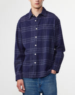 Load image into Gallery viewer, No Nationality Deon Check Shirt - Navy
