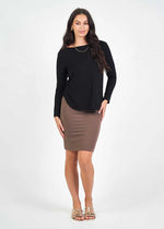 Load image into Gallery viewer, Lou Lou Adele Long Sleeve Bamboo Top - Black - Mitchell McCabe Menswear
