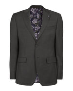 Load image into Gallery viewer, Ted Baker &#39;Elegan&#39; Notch Lapel Prince of Wales Check Wool Suit Jacket - Charcoal
