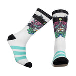 Load image into Gallery viewer, Mennie Brand - Peony Tiger Socks
