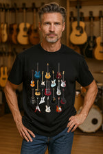 Load image into Gallery viewer, IsThatSo Famous Guitars Tee - Black - Mitchell McCabe Menswear
