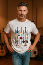 Load image into Gallery viewer, IsThatSo Famous Guitars Tee - White - Mitchell McCabe Menswear
