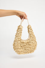 Load image into Gallery viewer, Holiday Rafiki Beaded Bag - Natural
