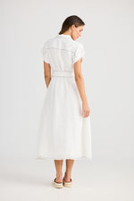 Load image into Gallery viewer, Holiday Cordelia Dress - White Linen
