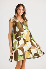 Load image into Gallery viewer, Holiday Sail Away Mini Dress - Jungle Print

