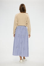 Load image into Gallery viewer, Holiday Mayfair Skirt - Blue Stripe - Mitchell McCabe Menswear
