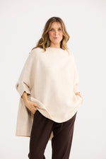 Load image into Gallery viewer, Homelove Cinder Poncho - Oat - Mitchell McCabe Menswear
