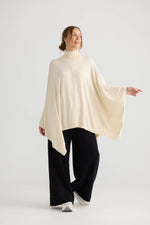 Load image into Gallery viewer, Homelove Awaken Knit Cape - Dove
