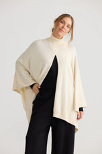 Load image into Gallery viewer, Homelove Awaken Knit Cape - Dove

