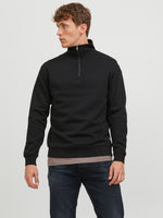 Load image into Gallery viewer, Jack &amp; Jones Bradley Zip Sweat - Black
