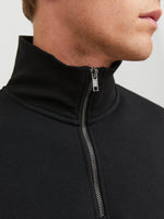 Load image into Gallery viewer, Jack &amp; Jones Bradley Zip Sweat - Black
