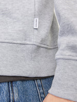 Load image into Gallery viewer, Jack &amp; Jones Bradley Zip Sweat - Lt Grey Marle

