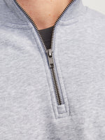 Load image into Gallery viewer, Jack &amp; Jones Bradley Zip Sweat - Lt Grey Marle
