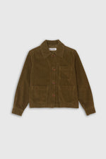 Load image into Gallery viewer, Kings Of Indigo Navarre Cord Jacket - Moss Green
