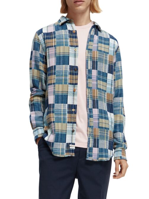 Scotch and Soda Regular Fit Checked Flannel Shirt - Multi