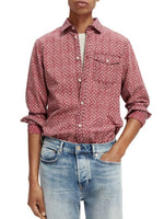 Load image into Gallery viewer, Scotch and Soda Printed Poplin Shirt - Pink
