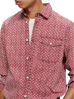 Load image into Gallery viewer, Scotch and Soda Printed Poplin Shirt - Pink
