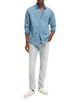 Load image into Gallery viewer, Scotch and Soda Printed Poplin Shirt - Blue
