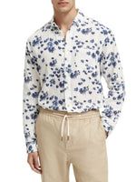 Load image into Gallery viewer, Scotch and Soda Bonded Cotton Long Sleeve Shirt - White Fire
