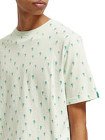 Load image into Gallery viewer, Scotch and Soda Mini Palm Print Tee - Mint
